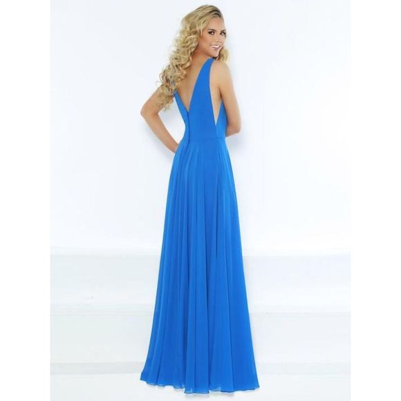 Blue Kanali K Size 10 Straight dress - Picture 2 of 2